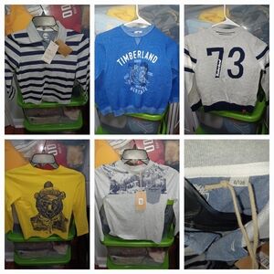 5pc Timberland Size 8/126 Little Boys Sweater Bundle